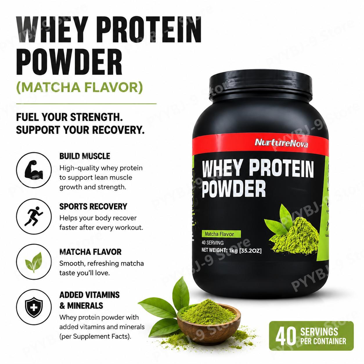 Nutrition And Fitness - Poudre de protéines de lactosérum NurtureNova