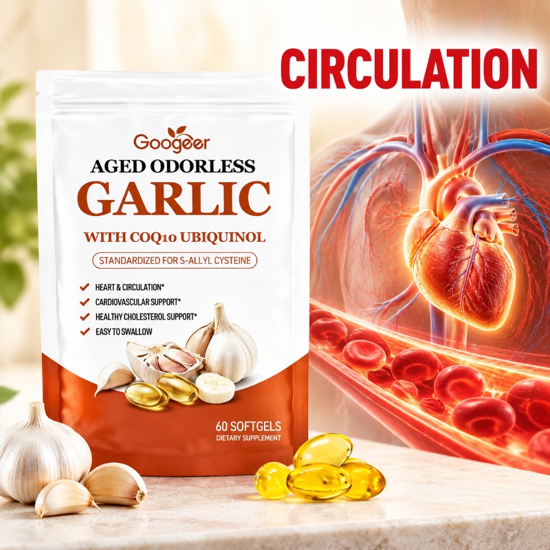 Coq10 Ubiquinol Softgel - Gélules molles d'ail sans odeur vieilli