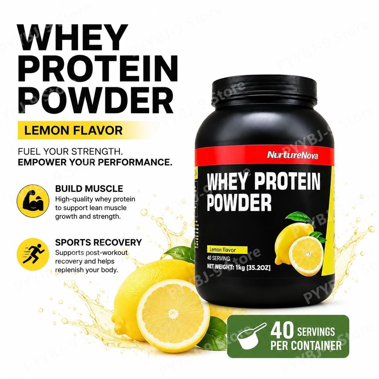 Nutrition And Fitness - Poudre de protéines de lactosérum NurtureNova