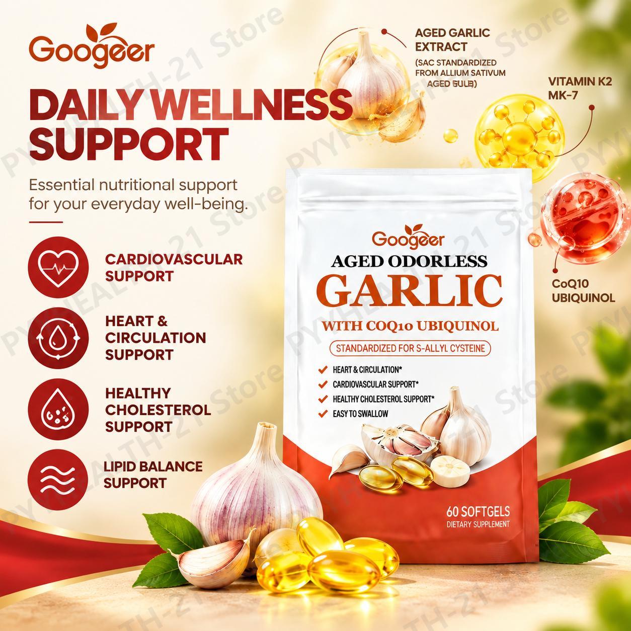 Gélules molles d'ail sans odeu - Coq10 Ubiquinol Softgel avis et prix