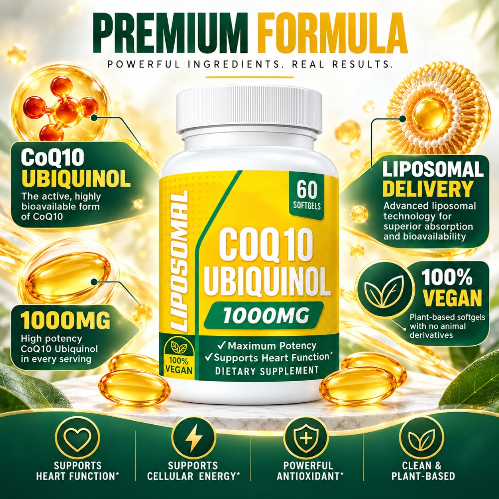 Gélules molles de CoQ10 Ubiqui - Coq10 Ubiquinol Softgel avis et prix