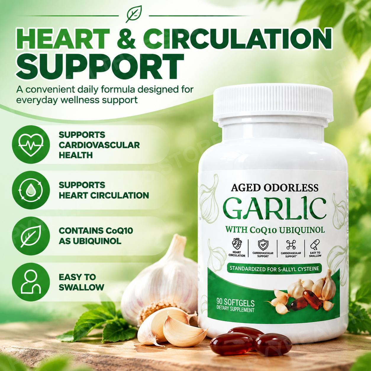 Gélules molles d'ail sans odeu - Coq10 Ubiquinol Softgel avis et prix