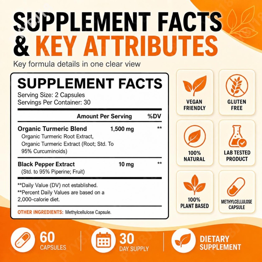 Capsules de curcuma et de ging - Turmeric Curcumin Capsule avis et prix